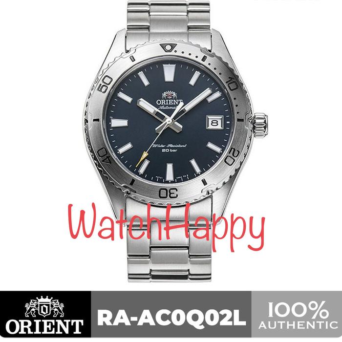 ORIENT RA-AC0Q02L RA-AC0Q02L10B MAKO AUTOMATIC DARK BLUE SAPPHIRE STAINLESS STEEL STRAP ORIGINAL