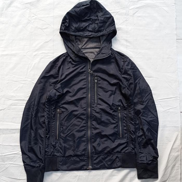 ships jet blue japan hooded casual biker jacket bomber