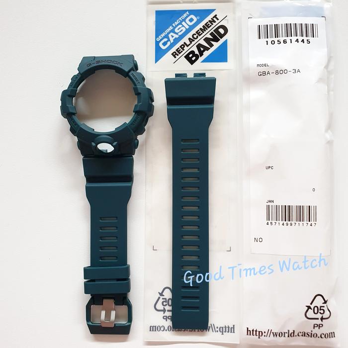 PAKET STRAP BEZEL G-SHOCK GBA-800-3A FIT GBD 800 CASIO ORIGINAL