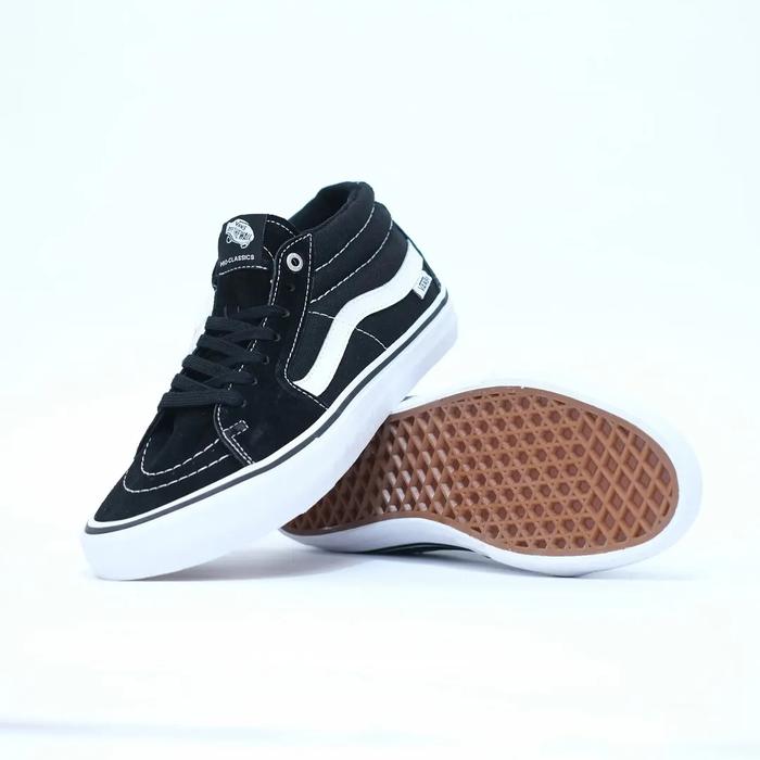 Vans Sk8 Mid Pro Black White Original