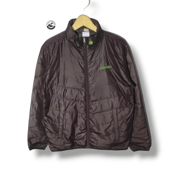 TARZAN UL Down Jacket Bulu Angsa Brown Size tag M fit L (P67xL57)