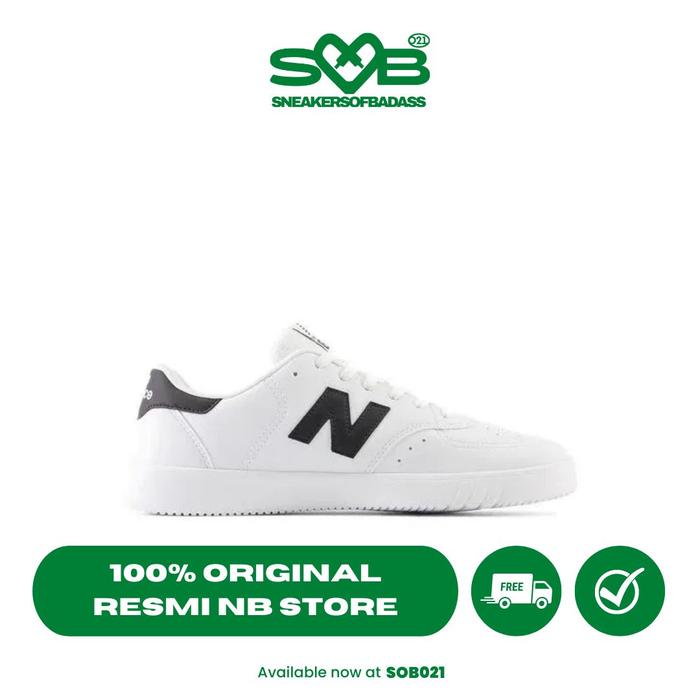 Sepatu Sneakers New Balance Unisex Shoes CT05 White/Black - CT05WB1