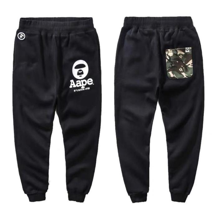 Y-Pocket Bape Aape Jogger Pants Army Pocket Celana Panjang Joger