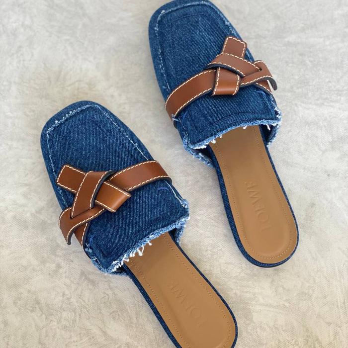 Loewe Gate Mules Denim