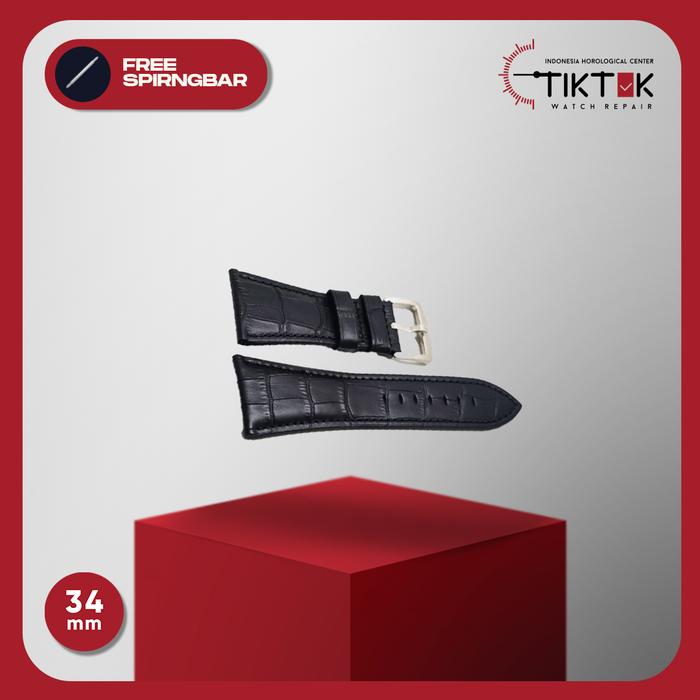 Diesel Leather / Tali Jam Tangan Kulit Diesel 34 mm - Hitam
