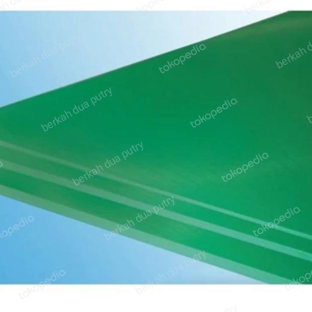 plat HDPE hijau tebal 10 mm x 1 mtr X 2 mtr