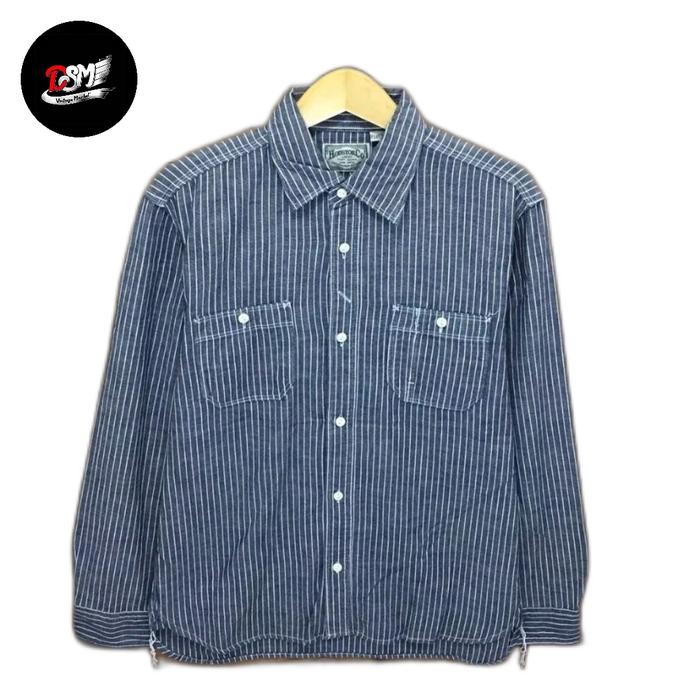 Kemeja Chambray Houston Original Made in Japan not Iron Heart