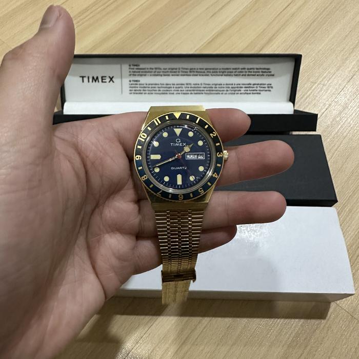 Q timex reissue gold