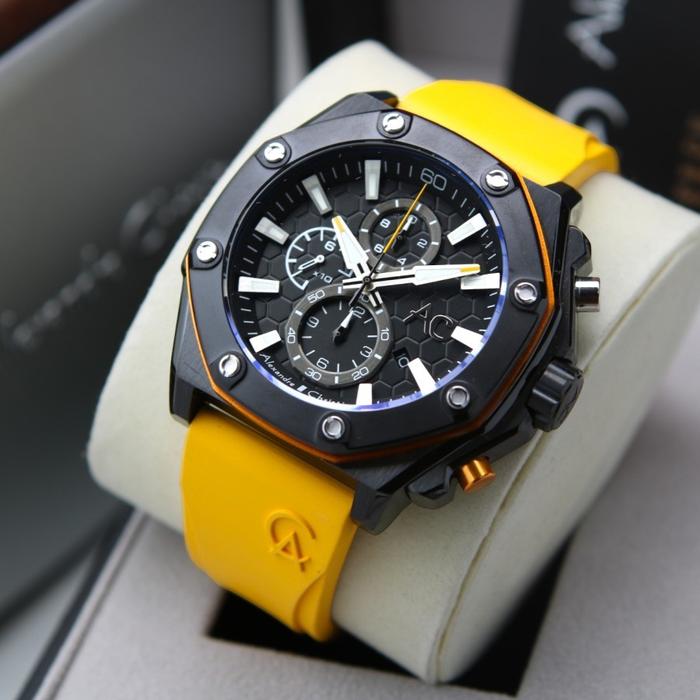 Jam Tangan Pria AC Alexandre Christie 9601 New Collection - Yellow