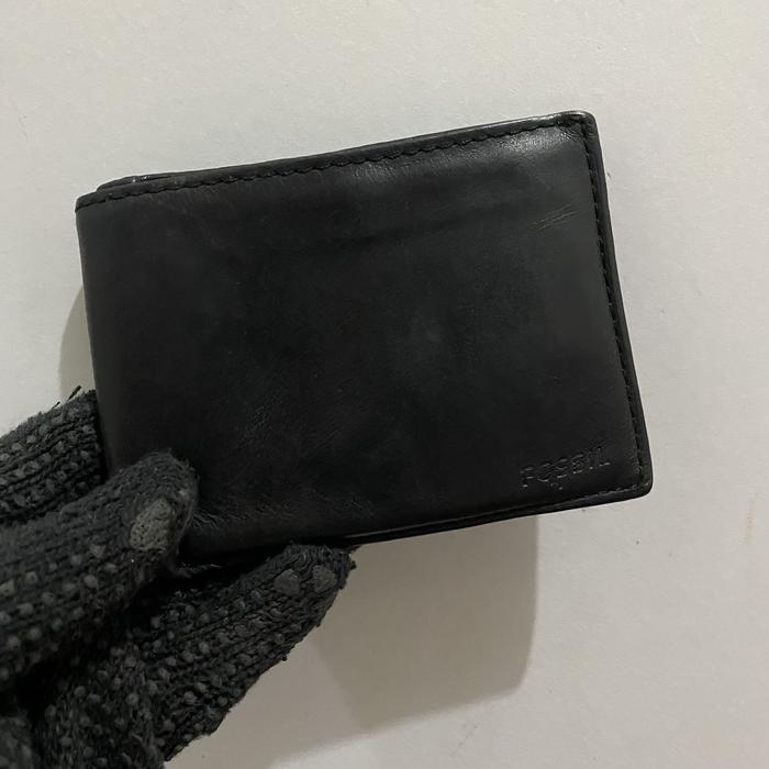 dompet kulit pria fossil original hitam pre