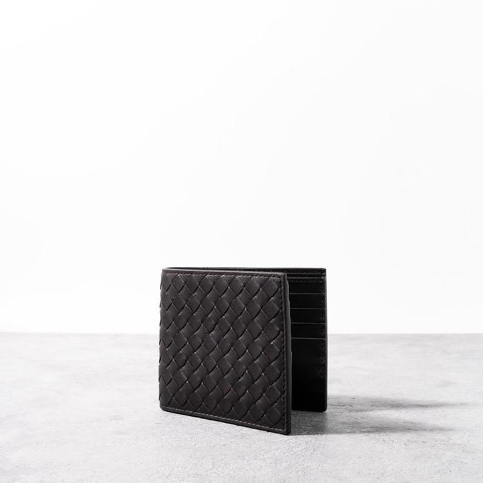 BOTTEGA VENETA Men VN Intrecciato bifold wallet in Espresso