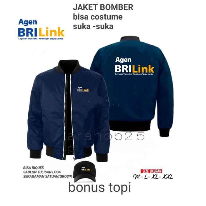 jaket bomber BRILINK + bonus topi