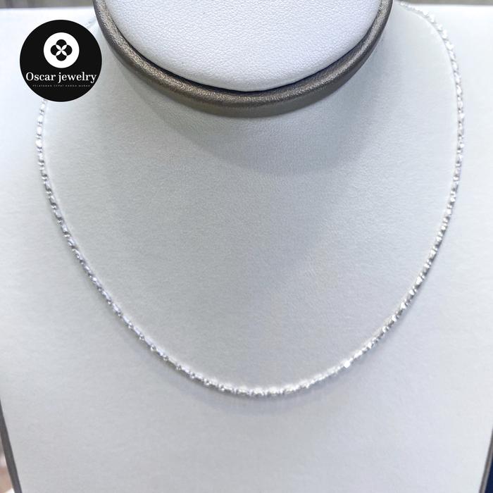 Kalung emas putih 750 17 k  UBS gold emas putih