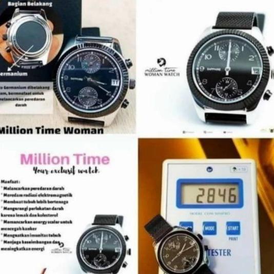 promo mealionaire time woman jam tangan mci original segel