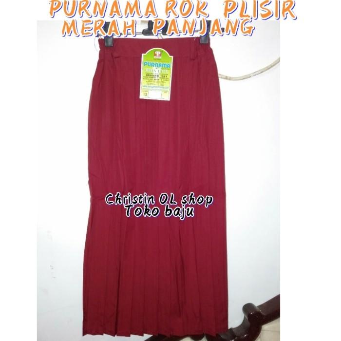 Purnama Rok Plisir Merah Panjang Purnama/Cerah Purnama no 19