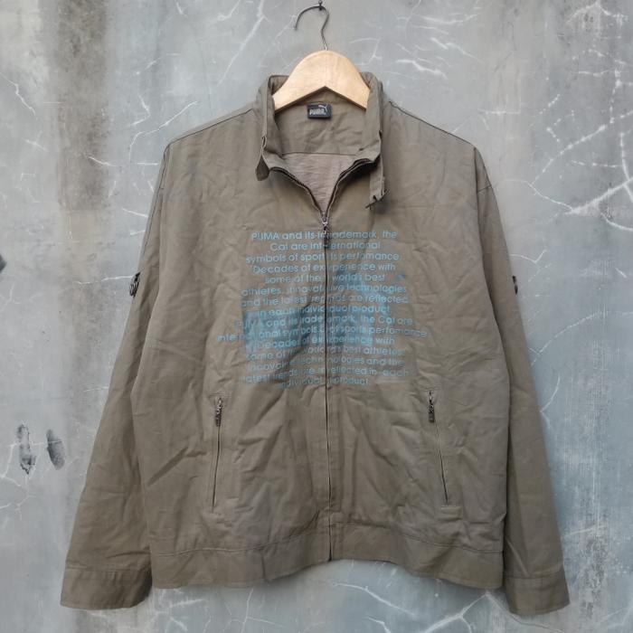 jaket puma bahan kanvas second
