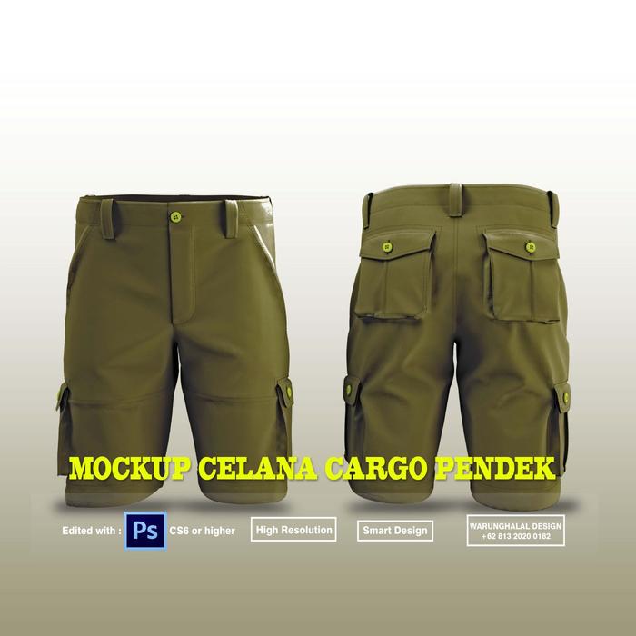 0026-Mockup Celana Cargo Pendek