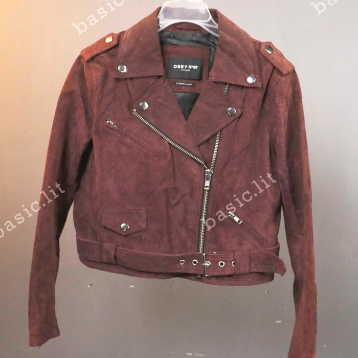 OBEY ramones leather jacket second preloved
