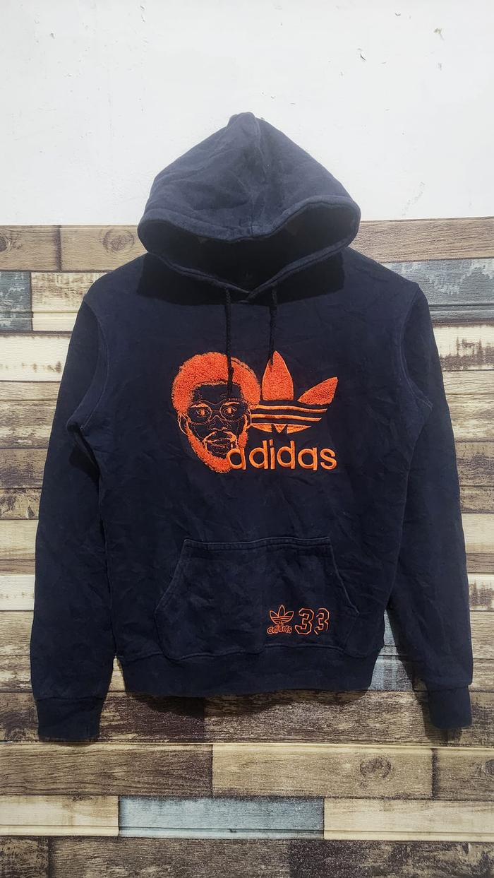 Adidas 3 foil Stripes Vintage 33 Hoodie Navy Original  (Size S )