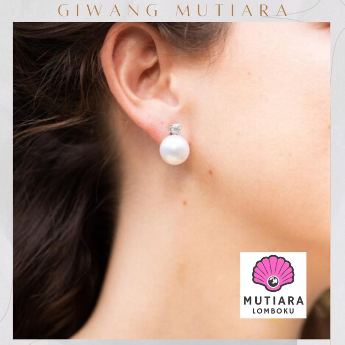 Anting Mutiara Air Tawar Asli Anting Stud | Giwang Stud Mutiara Asli