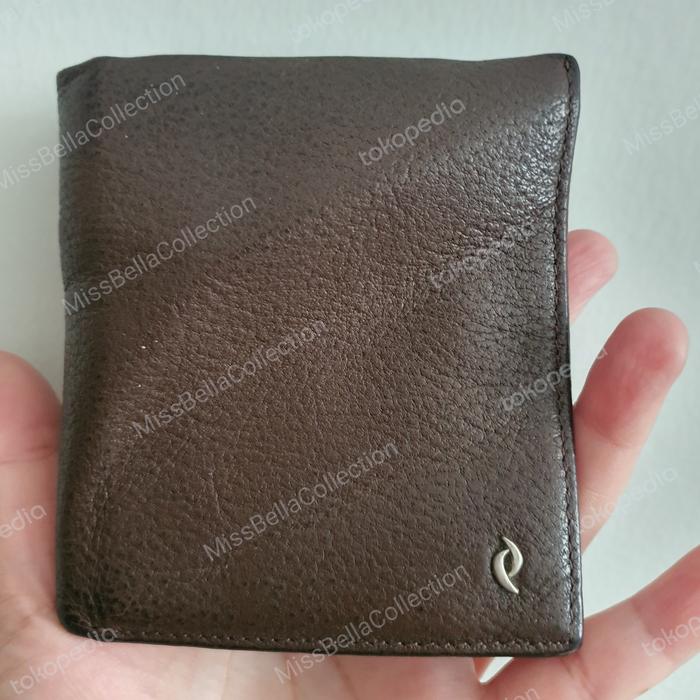 Dompet lipat pendek kulit Portofolio by Esquire Dark Brown