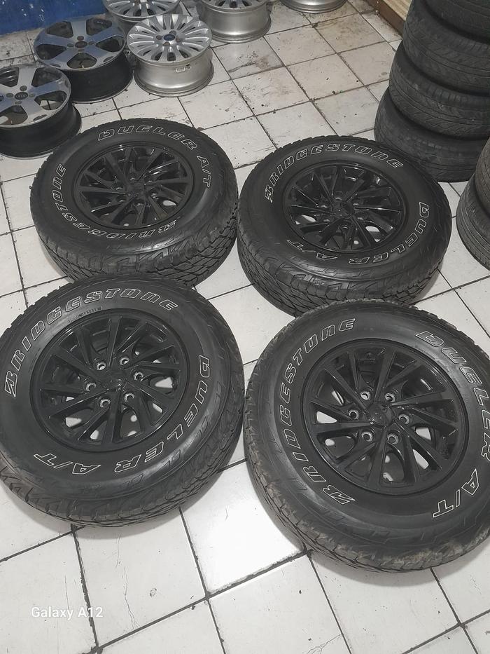 VELG PAJERO EXCEED R16 BAN BRIGESTONE VELG ORIGINAL PAJERO
