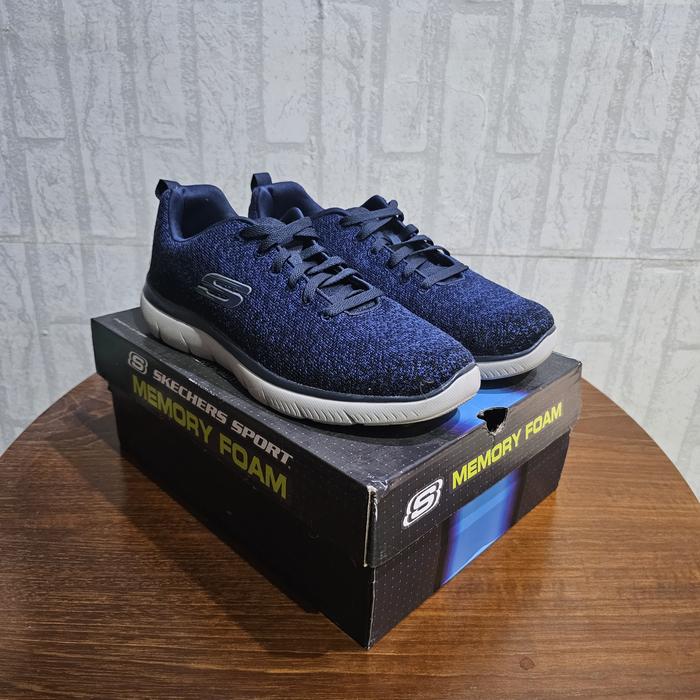 Skechers Sepatu Pria Memory Foam Sport Nyaman dan Tahan Lama
