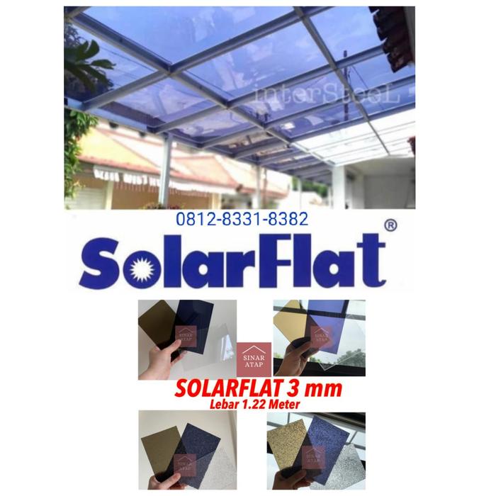kanopi besi hollow galvanis 4x6 atap solarflat 3mm