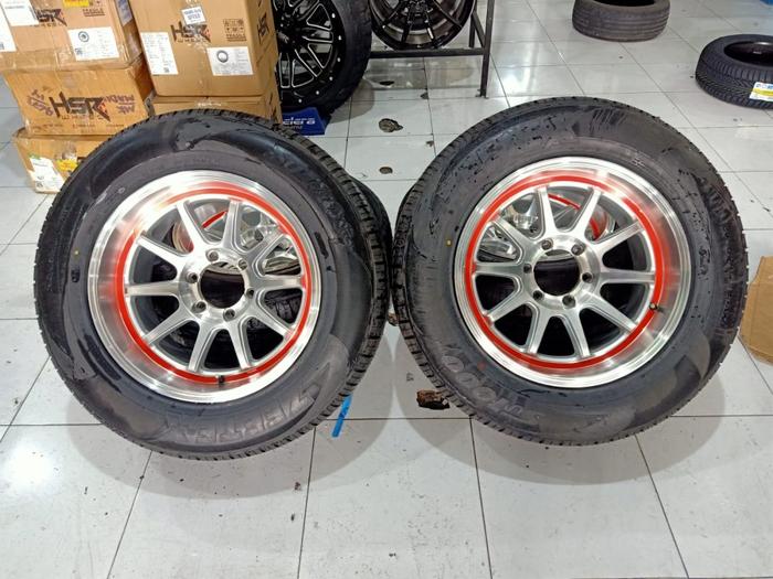 velg mobil bekas hsr toboali ring 18 pcd 6x139 + ban 285 60 R18