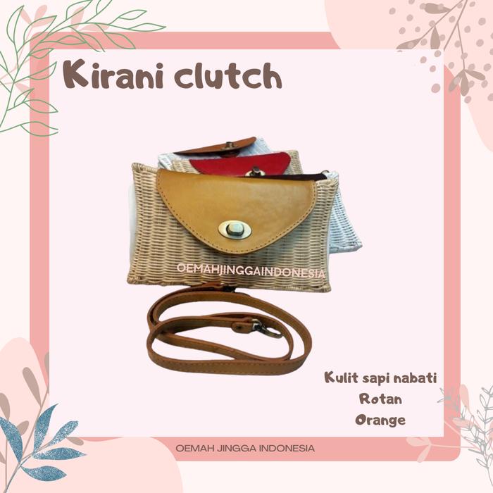 clutch rotan pesta vintage - tas pesta unik terlaris - tas pesta rotan kirani