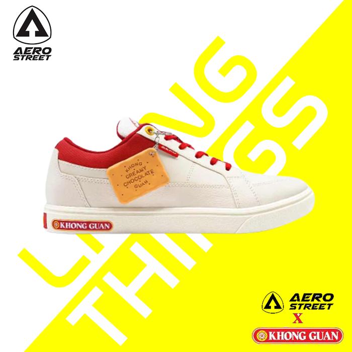 Aerostreet x Khong Guan - Sepatu Sneakers Casual Biskuit Kongguan Kong