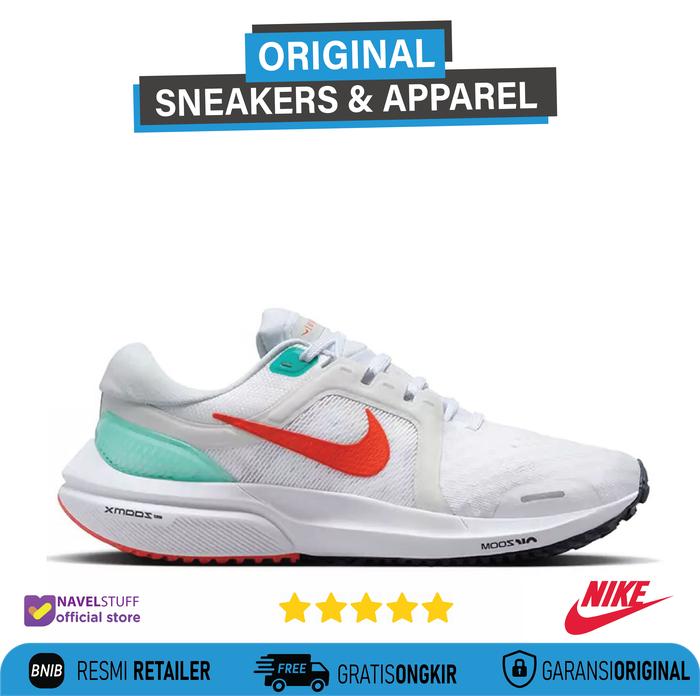 NIKE Air Zoom Vomero 16 White/Picante Red/Clear Jade/Obsidian Original