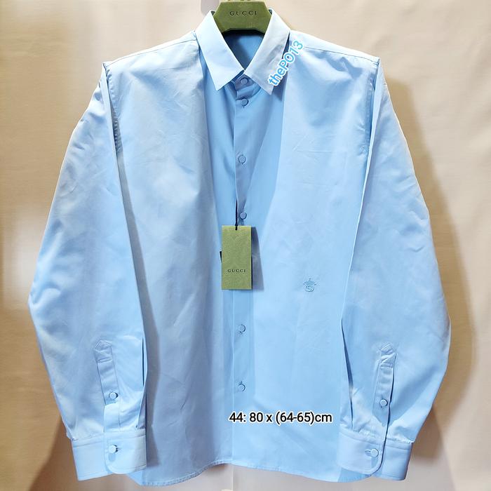 GUCCI BOXY POPLIN COTTON LS BUTTON SHIRT SS23 AUTHENTIC 100% BNIP