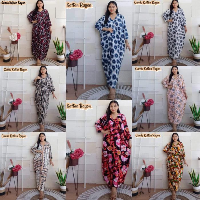 Gamis Kaftan Rayon Bali