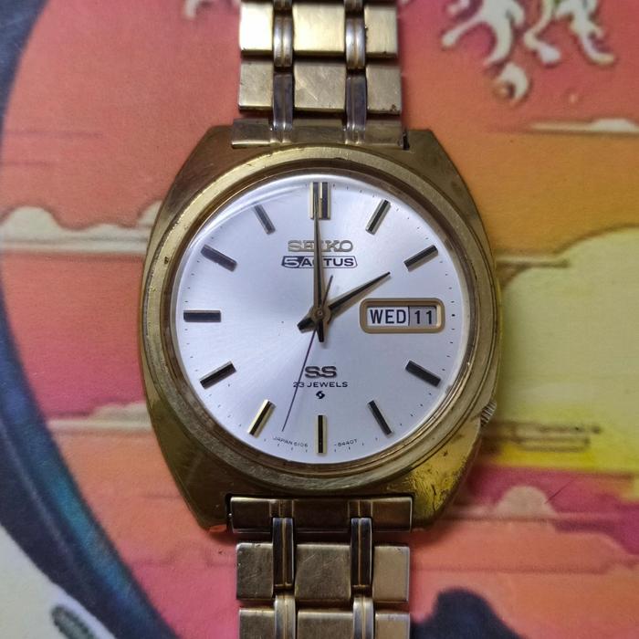 JAM TANGAN VINTAGE SEIKO 5 ACTUS 6106-8420 23 JEWELS JDM
