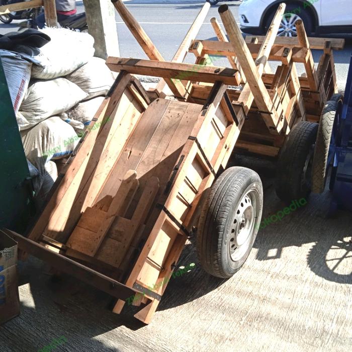 Gerobak Kayu Murah Ban Motor
