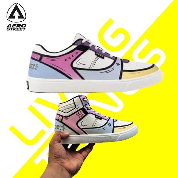 Aerostreet Hoops Low Hi 2D Change Color - Sepatu Sneakers Casual CC