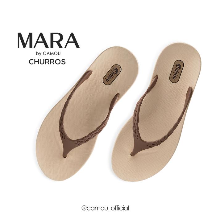 [Official] Sandal Wanita Jepit Camou MARA - Churros