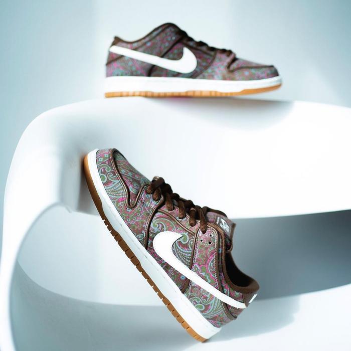 SB DUNK LOW 'BROWN PAISLEY' - 100% Authentic BNIB RESMI