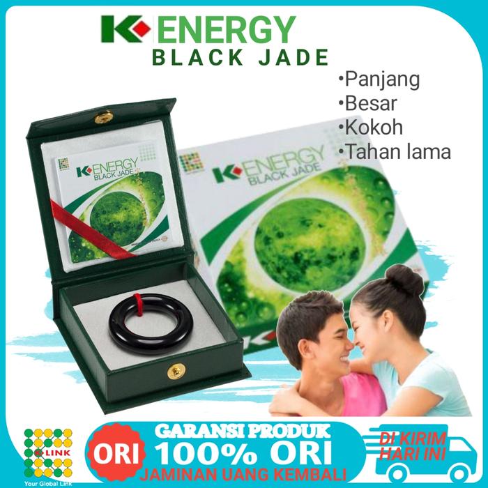 K ENERGY BLACK JADE ORIGINAL K-LINK CINCIN TERAPI PRIA BLACKJADE ASLI