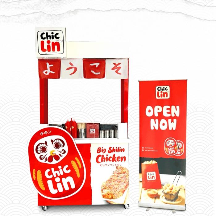 Booth Chiclin makanan ringan snack jualan termurah
