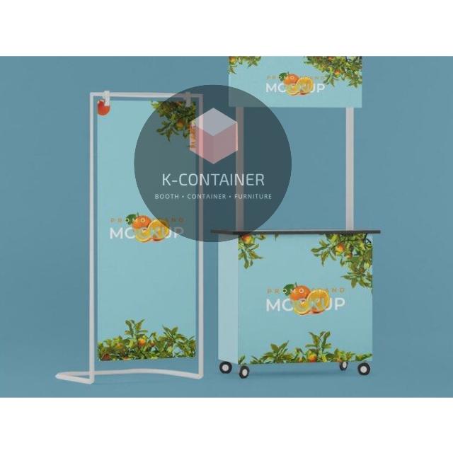 PREMIUM STAND BOOTH 02 (FREE STAND BANNER)
