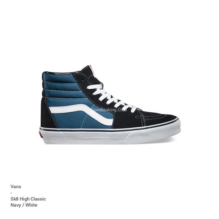 Vans Sk8 High Blue Navy White Classic