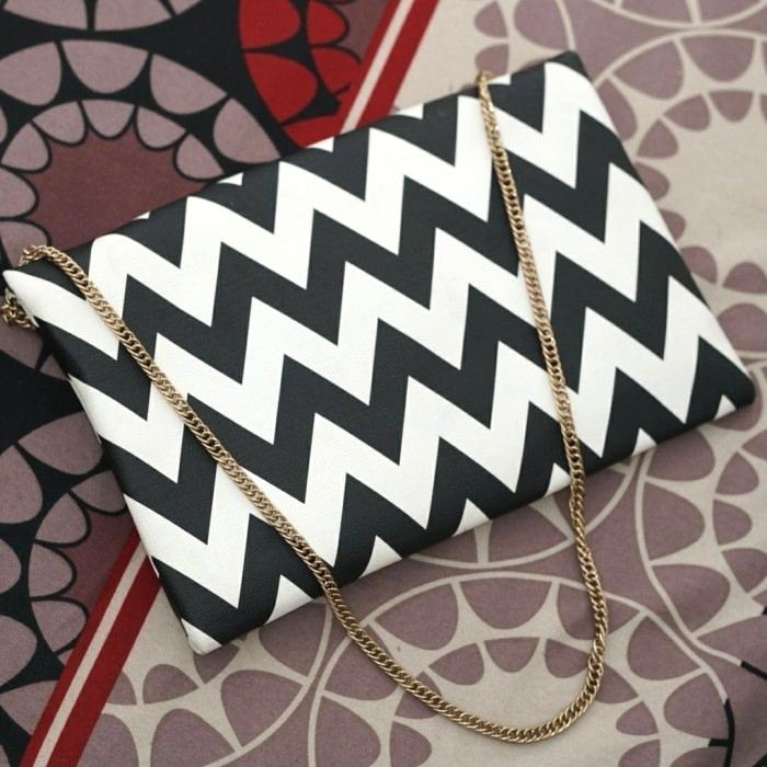 Purse Tas Pesta Envelope Clutch Bag Colette Hayman Zigzag Original
