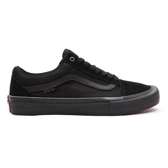 VANS Old Skool Pro Skate Black Full Black ORIGINAL RESMI
