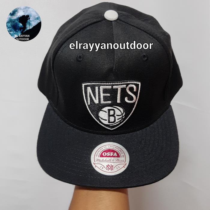 TOPI BROOKLYN NETS MITCHELL & NESS CAP BLACK