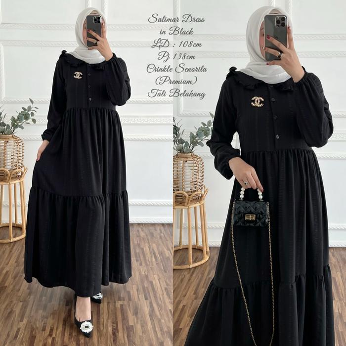 GAMIS WANITA RAYON CRINKLE|DRESS MUSLIM JUMBO RAYON CRINKLE|MAXY DRESS