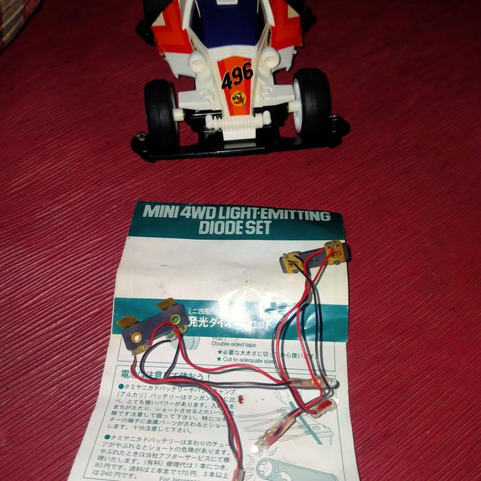 mini 4WD light-emiting diado set red light