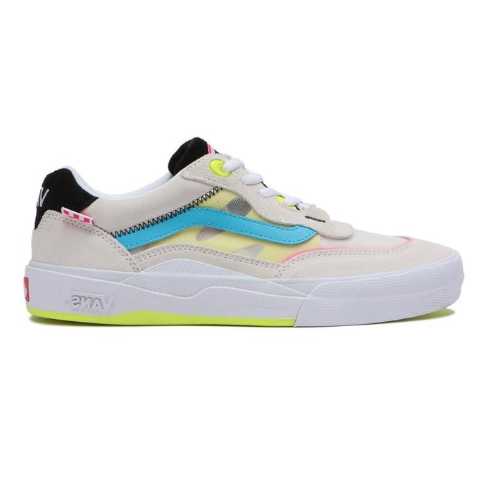 VANS WAYVEE SKATE NEON WHITE MULTI ORIGINAL RESMI