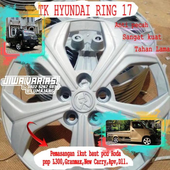 WILDOP TK HYUNDAI R17 WHEELDOP RING 17 HARGA 4 BIJI L300 GRANMAX NEW